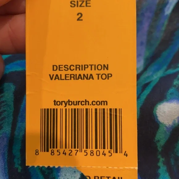 Tory Burch silk top never worn with tag - Picture 4 of 6